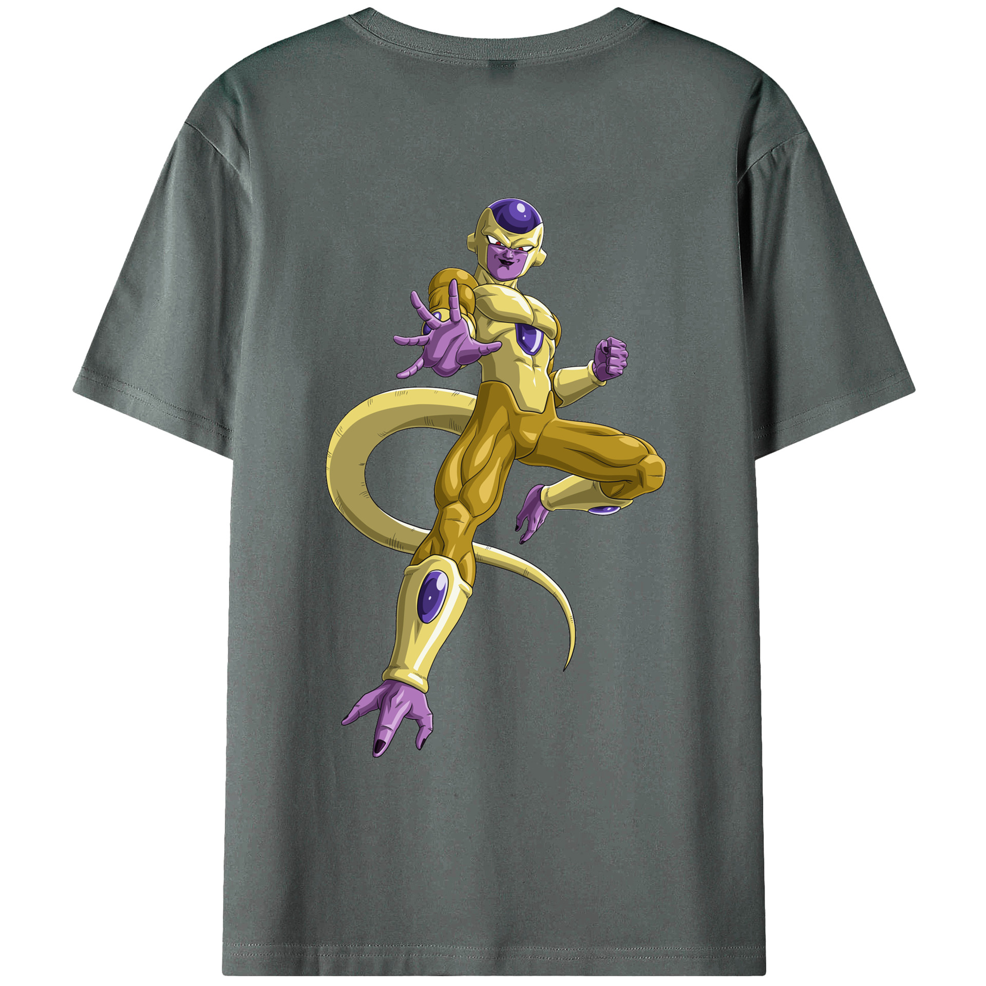 （画像用） ドラゴンボール フリーザ DRAGON BALL Frieza 綿100％ メンズ半袖Tシャツ（バックプリント） 通気性
